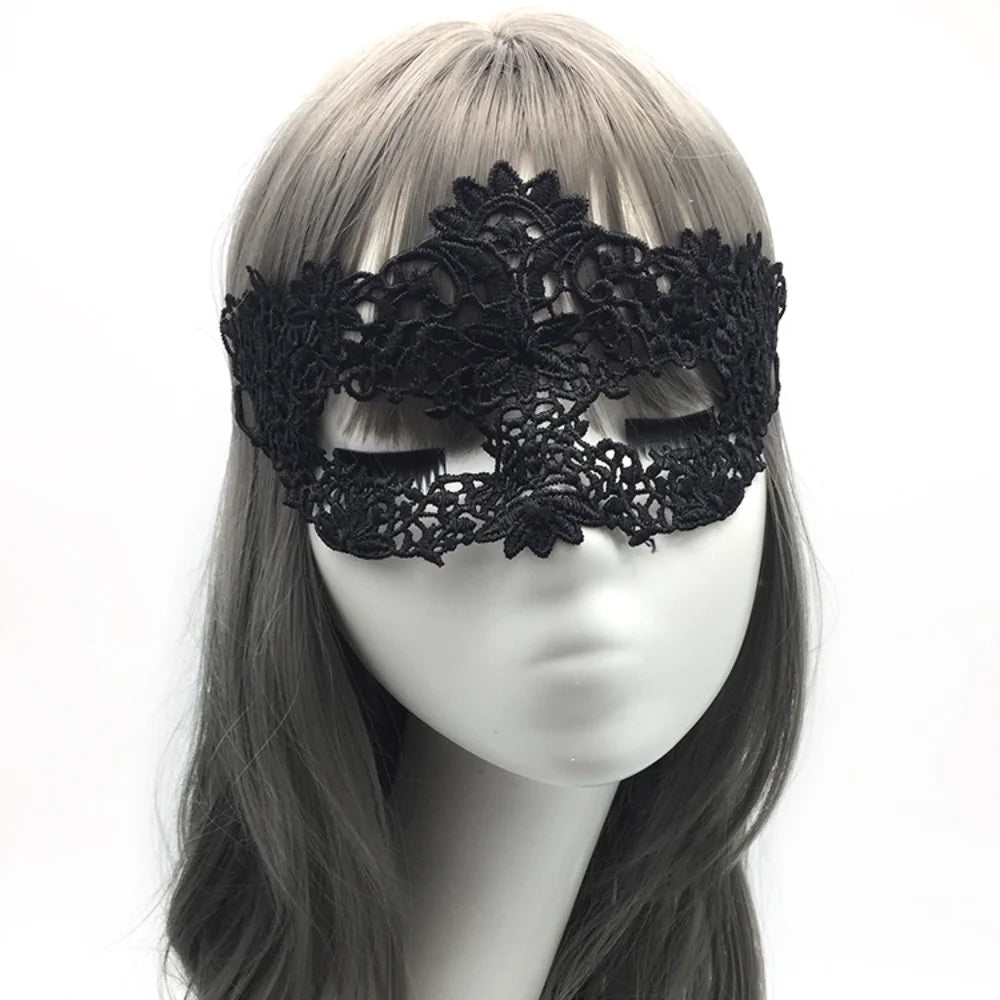 2pcs Elegant Black Lace Masquerade Mask Set for Couples Perfect for Venetian Party, Mardi Gras, and Halloween Celebrations Oasis Select