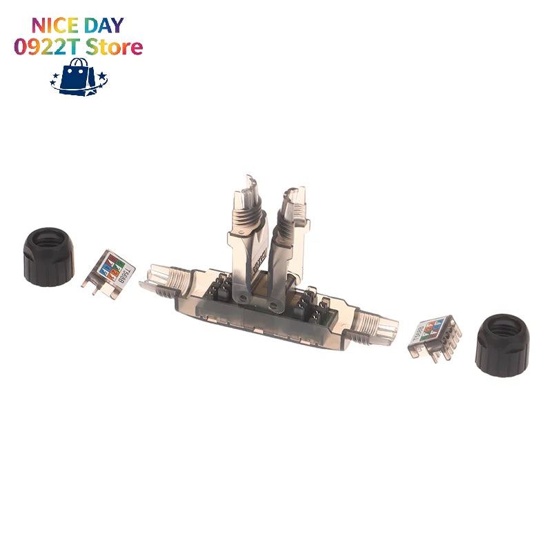 Terminal Network Extension Cable Tool-less Extension Connector Network Extender Junction Adapter Connection Box@#X Oasis Select