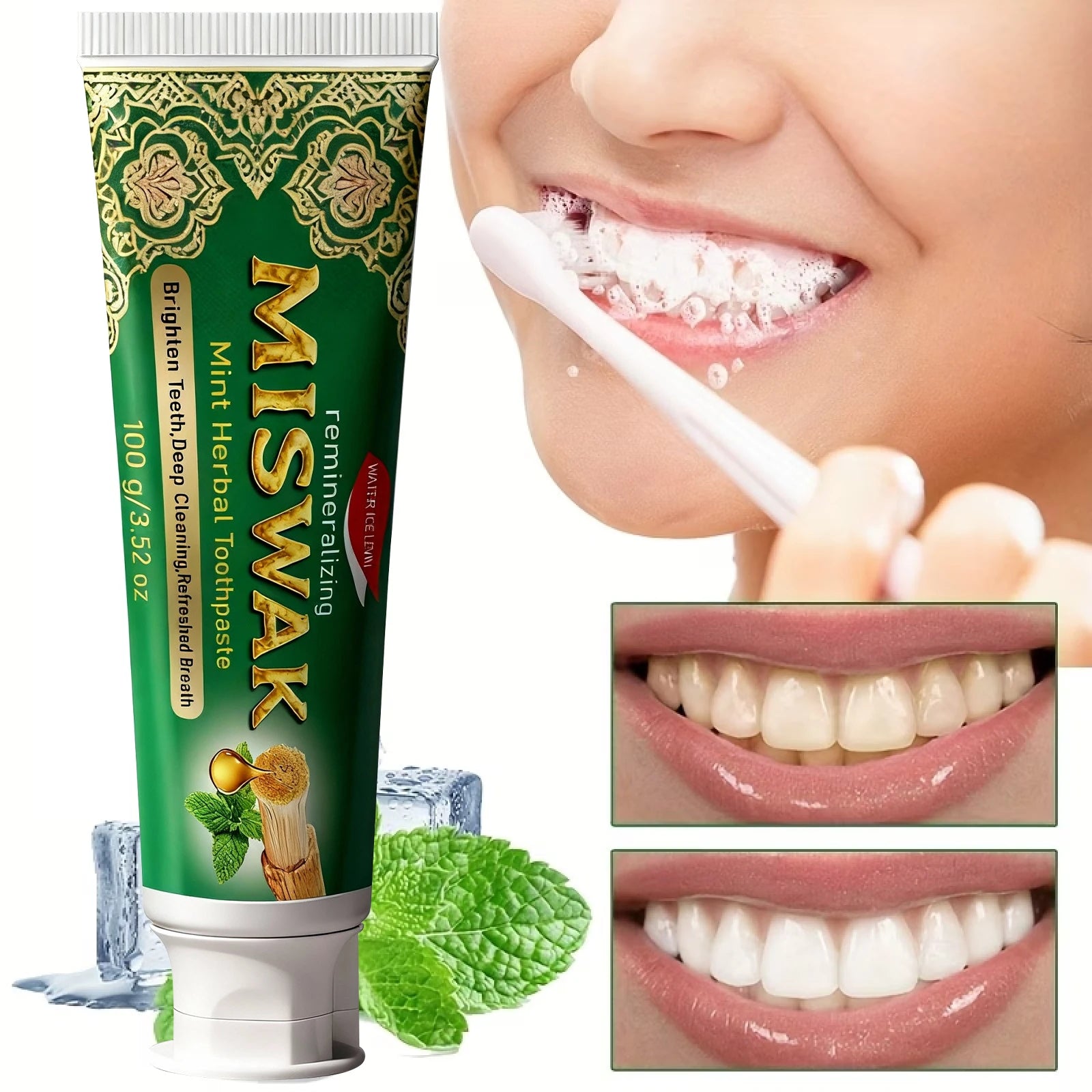 Hydroxyapatite Toothpaste – Enamel Protection, Vitamin C & Ceramide Hydroxyapatite Toothpaste Oasis Select