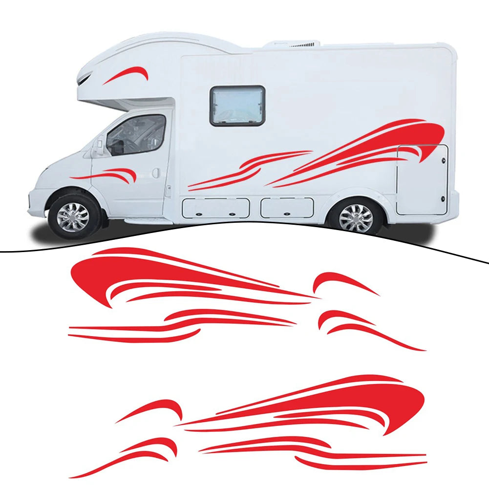 For Motorhome Side Stripe Decals Vinyl for RV For Caravan Horsebox Campervan Trailer Van and Truck Compatibility Oasis Select