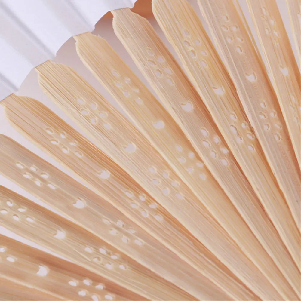 Bamboo Folding Fan – DIY Chinese Paper Fan for Weddings Decorative Folding Fan Oasis Select