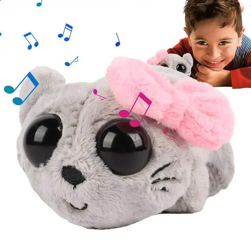 Sad Hamster Plush Toy Doll Hamster with Built-In Violin Sound Soft Cuddly Sad Hamster Toy Cute Mouse Doll Stuffed Animals Toys Oasis Select