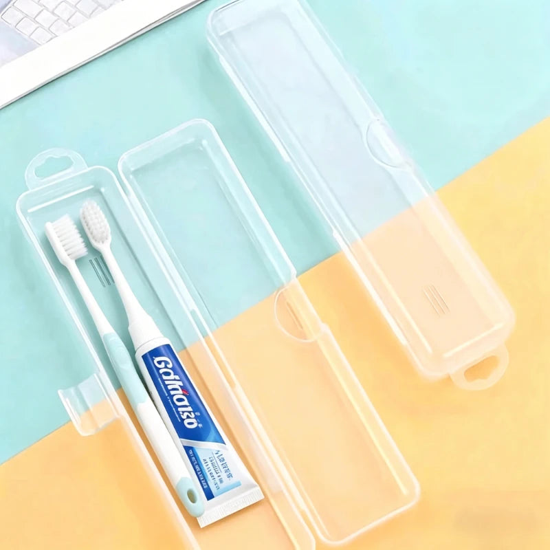 Portable Transparent Toothbrush Box, Paba-Free Breathable Travel Toothbrush Case Storage Travel Toothbrush Toothpaste Case Oasis Select