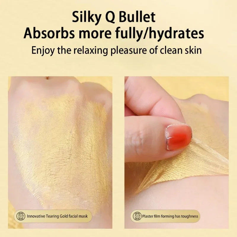 Retinol Snake Venom Peptide Gold Mask for Face Women Clear Pore Tear-Off Smear Mask Faciales Skin Care Products Oasis Select