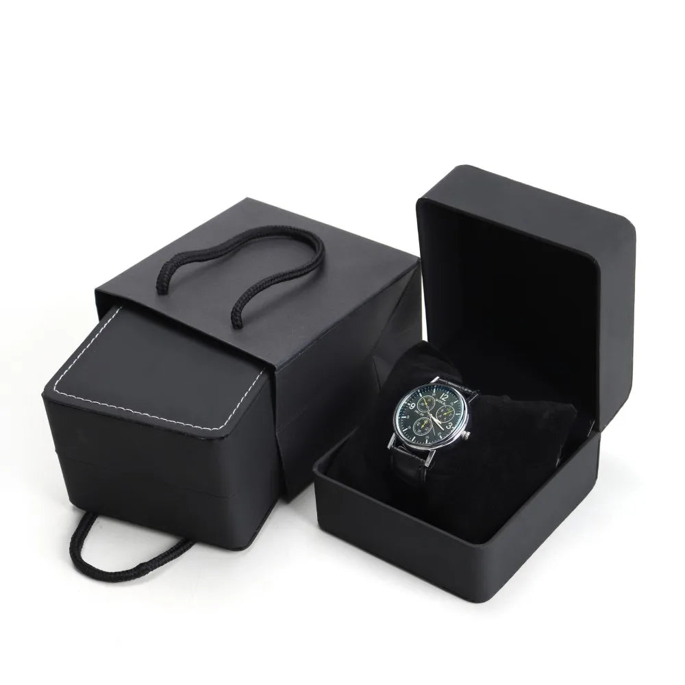PU Leather Watch Box Rounded Corners Frosted Men'S Watch Storage Box Organizer Jewelry Bracelet Display Gift Packaging Case Oasis Select
