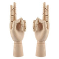 LIKE WISH Wooden Hand Model, 2 PCS, 12 Inches Left And Right Hand Art Mannequin Figure With For Hand Jewelry Display, Decoration Oasis Select wood