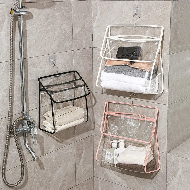 Waterproof PVC Hanging Storage Bag – Wall Mount Organizer