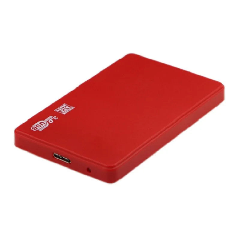 2.5 Inch SATA to USB3.0 HDD Enclosure Mobile Hard Drive Cases for SSD External Storage HDD Box With USB3.0 Cable ABS Oasis Select Red