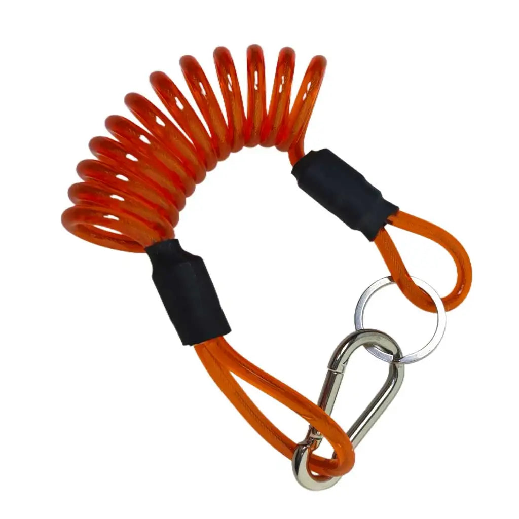 Coiled Breakaway Safety Cable With Stainless steel Snap Hook For Trailer Caravans Towing Vehicles Oasis Select