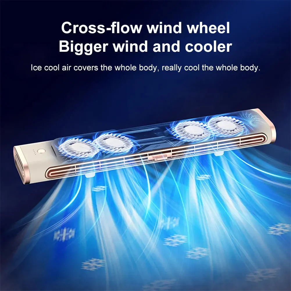 Bladeless USB Tower Fan – Desk & Hanging for Home Office
