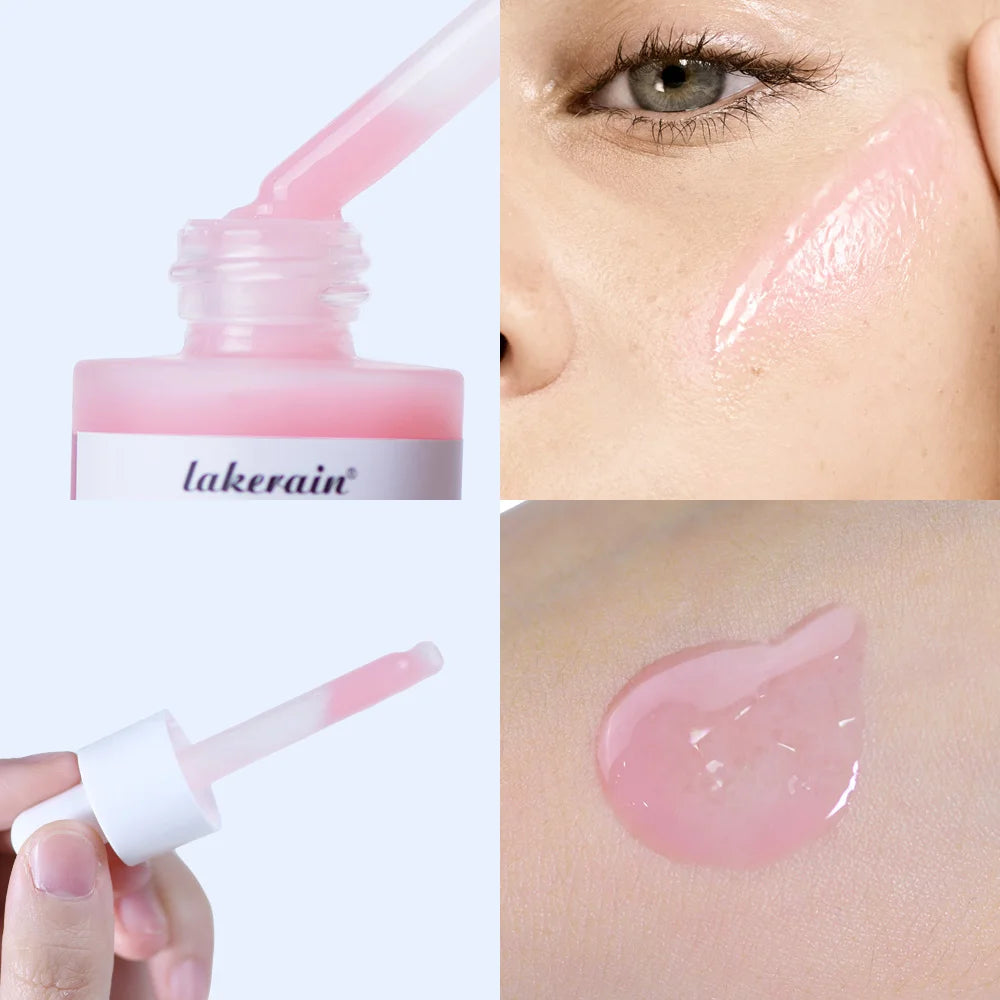 Lakerain Salmon DNA PDRN Pink Peptide Serum Smooth Face Skin Pink Glow Essence Moisturizing Hydrating Korean Skincare Product Oasis Select