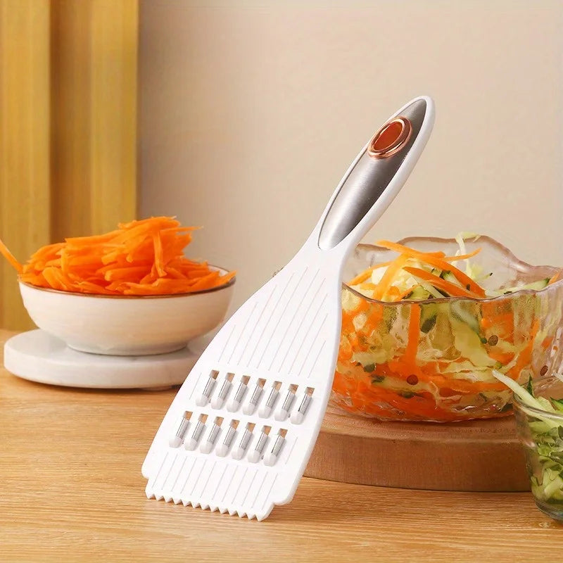 Multi-Functional Vegetable Slicer & Sharpener - Manual Food Cutter for Potatoes, Carrots,Fruits - Durable Plastic Kitchen Gadget Oasis Select