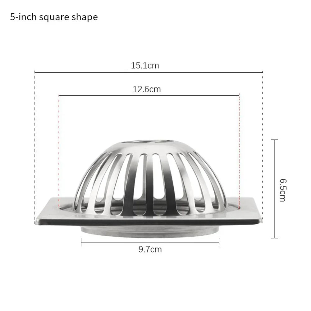 Stainless Steel Gutter Leaf Guard & Downspout Filter 3/4/5 Inch Gutter Leaf Guard Oasis Select Square 5inch
