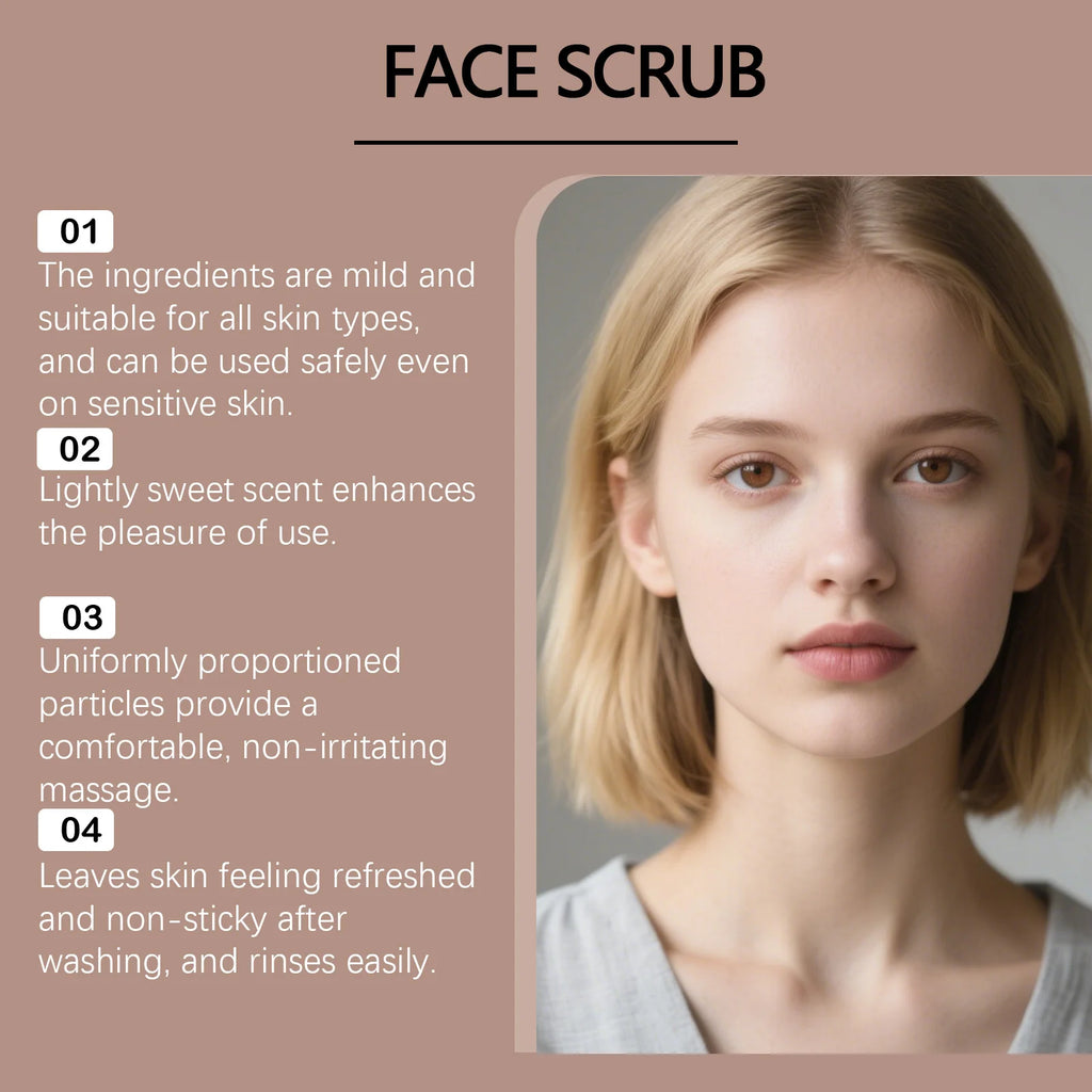 Hoygi Vanilla Coffee Face Scrub – Exfoliator & Oil Control Facial Scrub Oasis Select