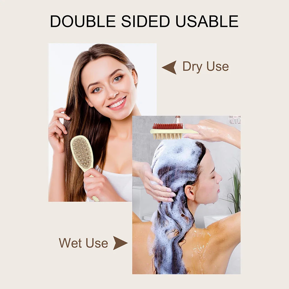 Long Handle Scalp Massage Shampoo Brush & Hair Detangler Comb Scalp Massage Brush Oasis Select