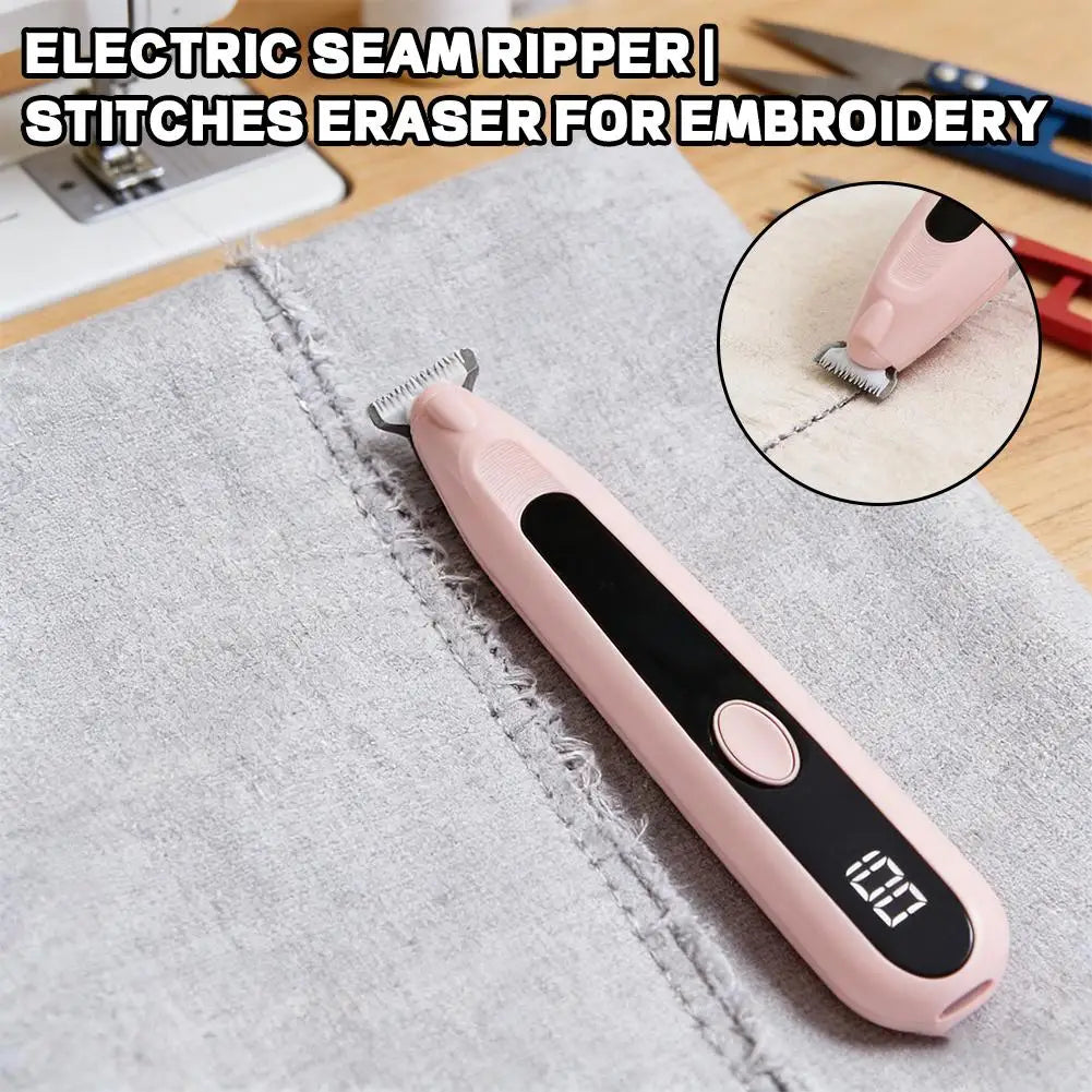 Professional Electric Seam Ripper Embroidery Stitch Eraser & Thread Remover Tool for Tailors Quilters & Sewing Enthusiasts Oasis Select
