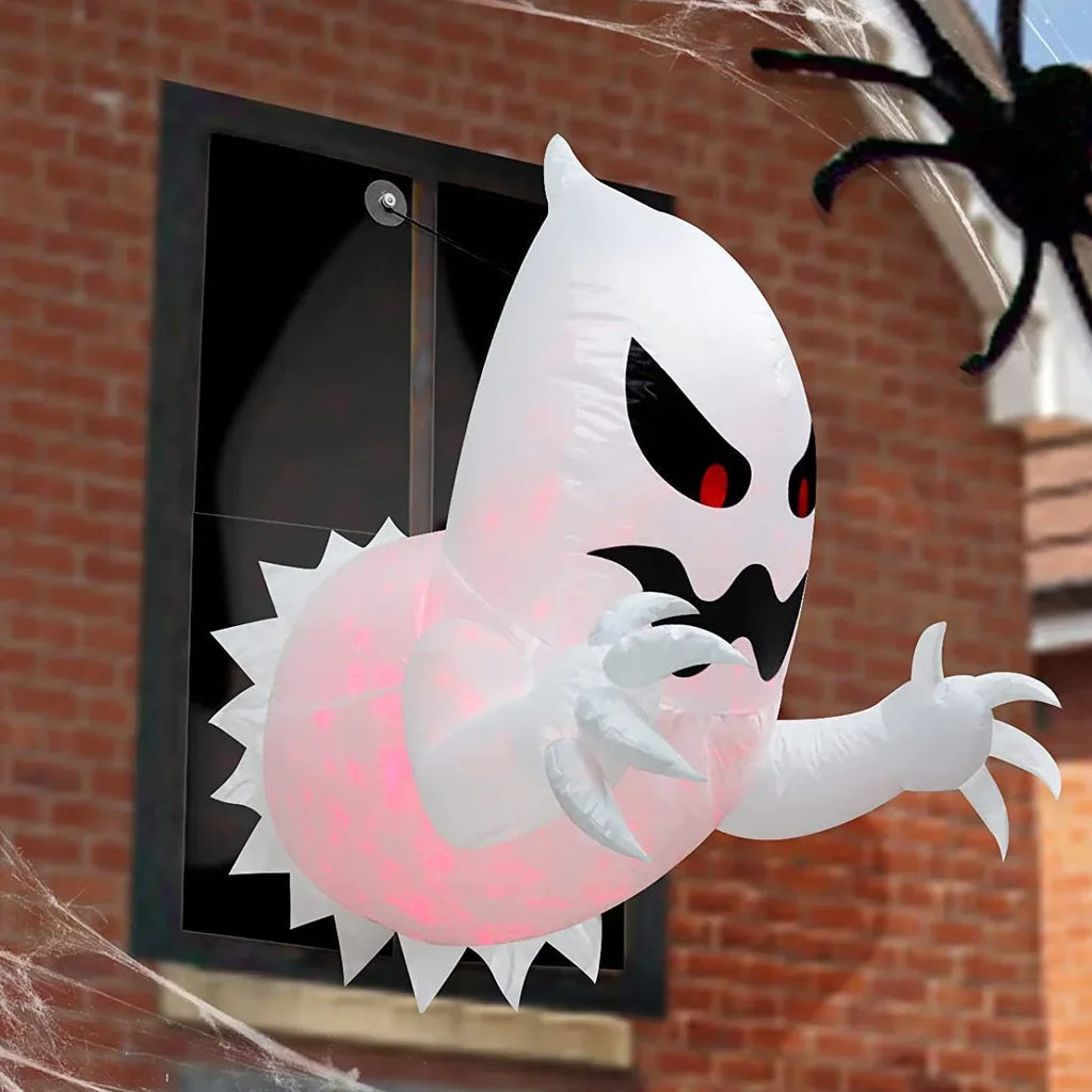 Inflatable Halloween Ghost Decoration Scary Airblown Outdoor Indoor Yard Garden Party Prop for Haunted House Spooky Atmosphere Oasis Select