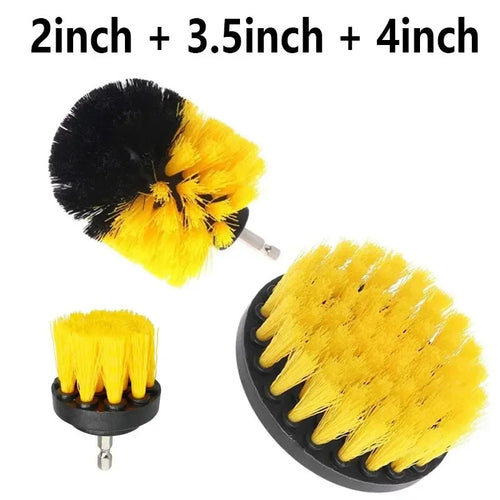 3-Piece Drill Brush Set – Power Scrubber for Tile, Grout & Carpet Drill Brush Set Oasis Select