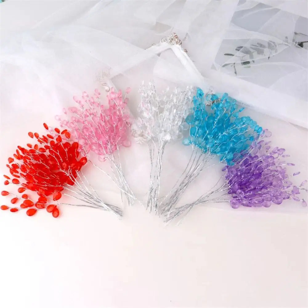 50pcs Acrylic Crystal Bud Branches | DIY Wedding & Home Décor Crystal Craft Branches Oasis Select
