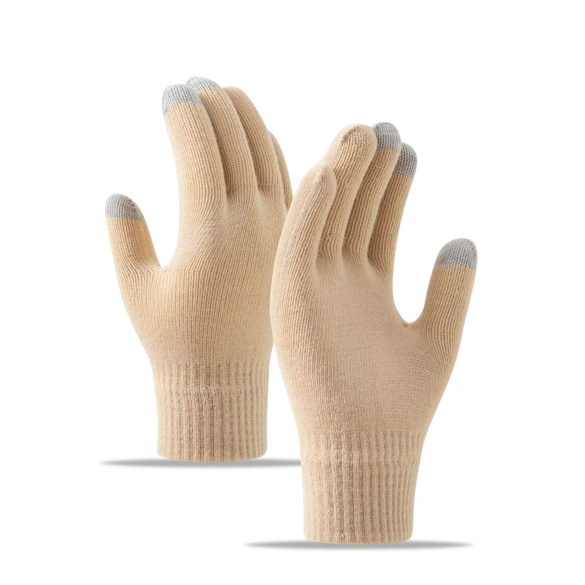 Knitted gloves, touch screen, cycling, skiing, fitness, warmth, autumn and winter outdoor sports trend Oasis Select 3