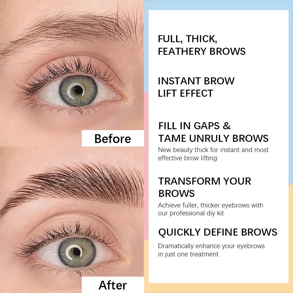 Brow Lamination Kit At Home DIY Eyebrow Lamination Kit Professional Eye Brow Perm Kit Instant DIY Eyebrow Lift Kit for Fuller Oasis Select