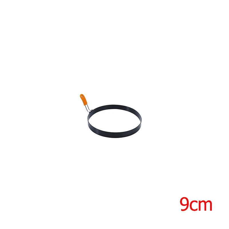 Stainless Steel Egg Rings & Pancake Mold Set | Silicone Handle Egg & Pancake Mold Oasis Select 9cm