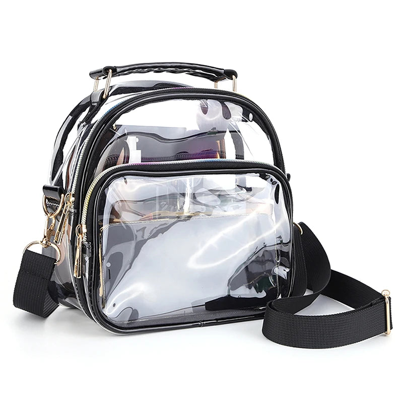 Transparent Ladies Small Handbags Women Clear Bag Fashion Waterproof Casual Simple Crossbody Shoulder Bags Oasis Select