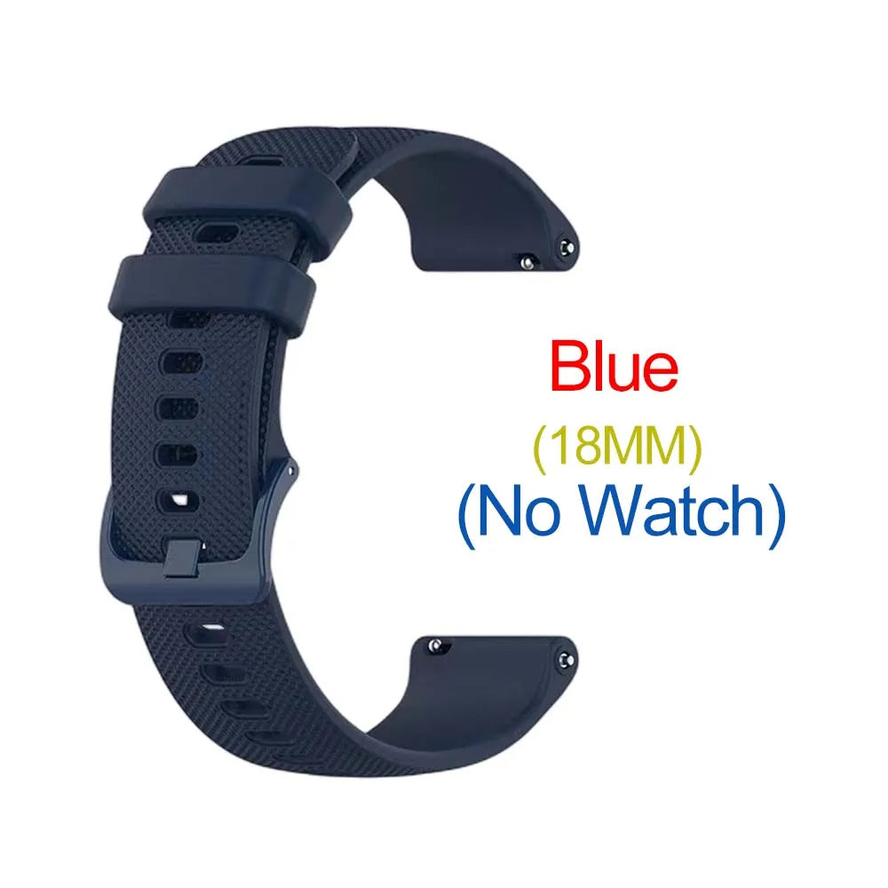 Silicone Watch Band 18/20/22mm – Garmin, Amazfit, Samsung & More Silicone Watch Band Oasis Select Navy Blue 18mm