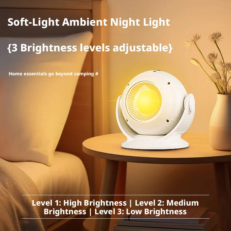 Rechargeable Camping Light Outdoor Starry Sky Aurora Moonlight Projector Atmosphere Lighting for Campsite & Camping Oasis Select