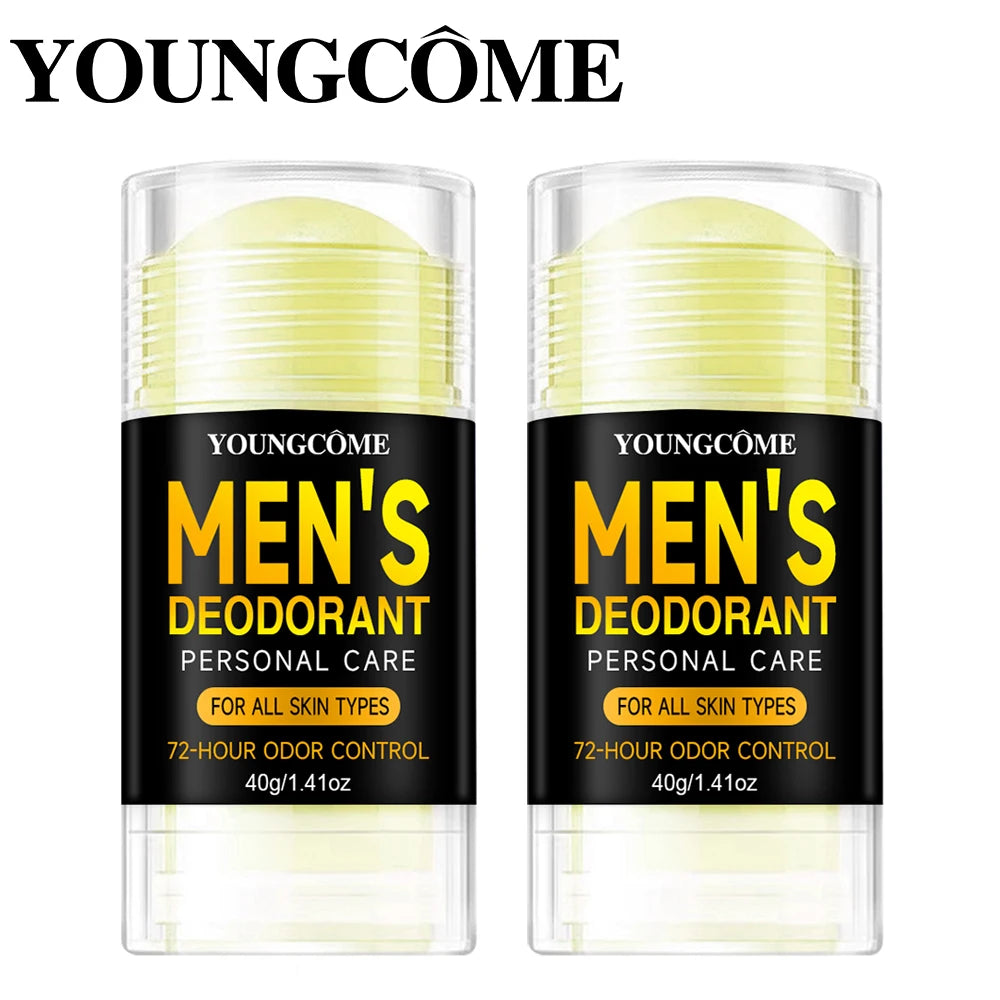 Men Sandalwood Deodorant Stick Anti Sweating Keep Drying Lasting Fragrance Remove Armpit Odor Underarm Refresh Sticks Refresh Oasis Select 2pcs
