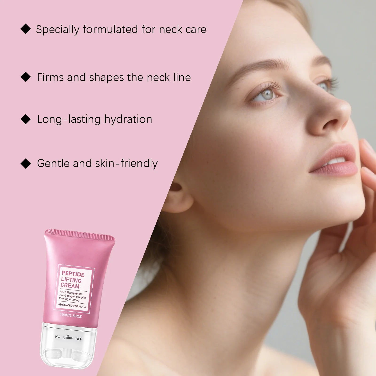AH-8 Firming Neck Roller Cream – Lift, Tighten & Fade Fine Lines Neck Firming Cream Oasis Select