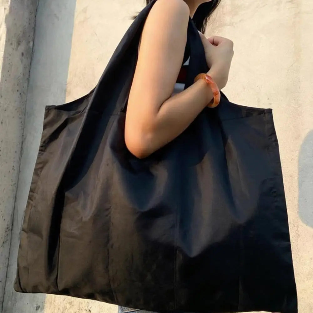 Foldable Reusable Shopping Tote Bag – Large Eco-Friendly