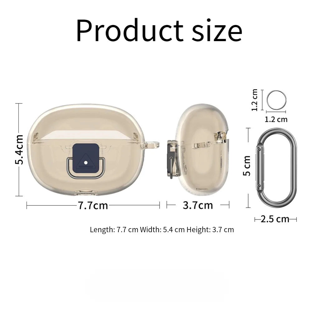 Headset Transparent Silicone Protective Cover Waterproof Stain-Resistant For SHOKZ Open Dots ONE Headset Parts Oasis Select