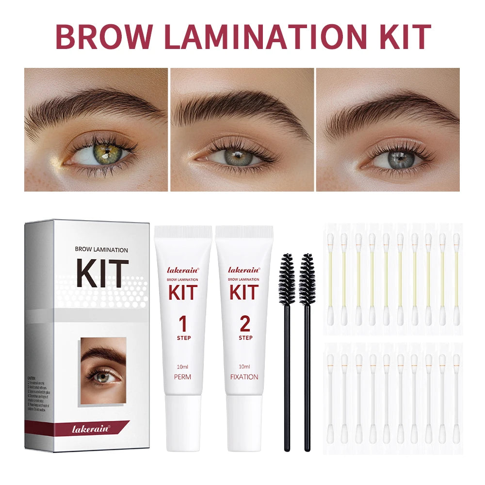 Brow Lamination Kit Semi-Permanent Full Thick Lamination Brows Lifting Perming Eyebrows Makeup Tools Salon & Home Easy Use Oasis Select