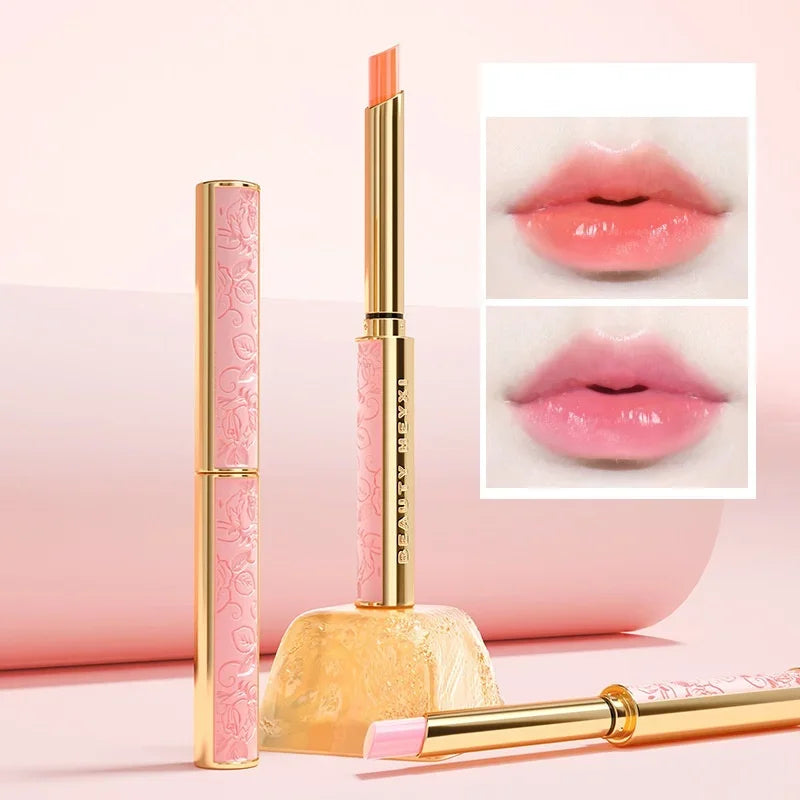 Korea Style Pink Temperature Change Lipstick Moisturizing Hydrating Color Change 1g Oasis Select