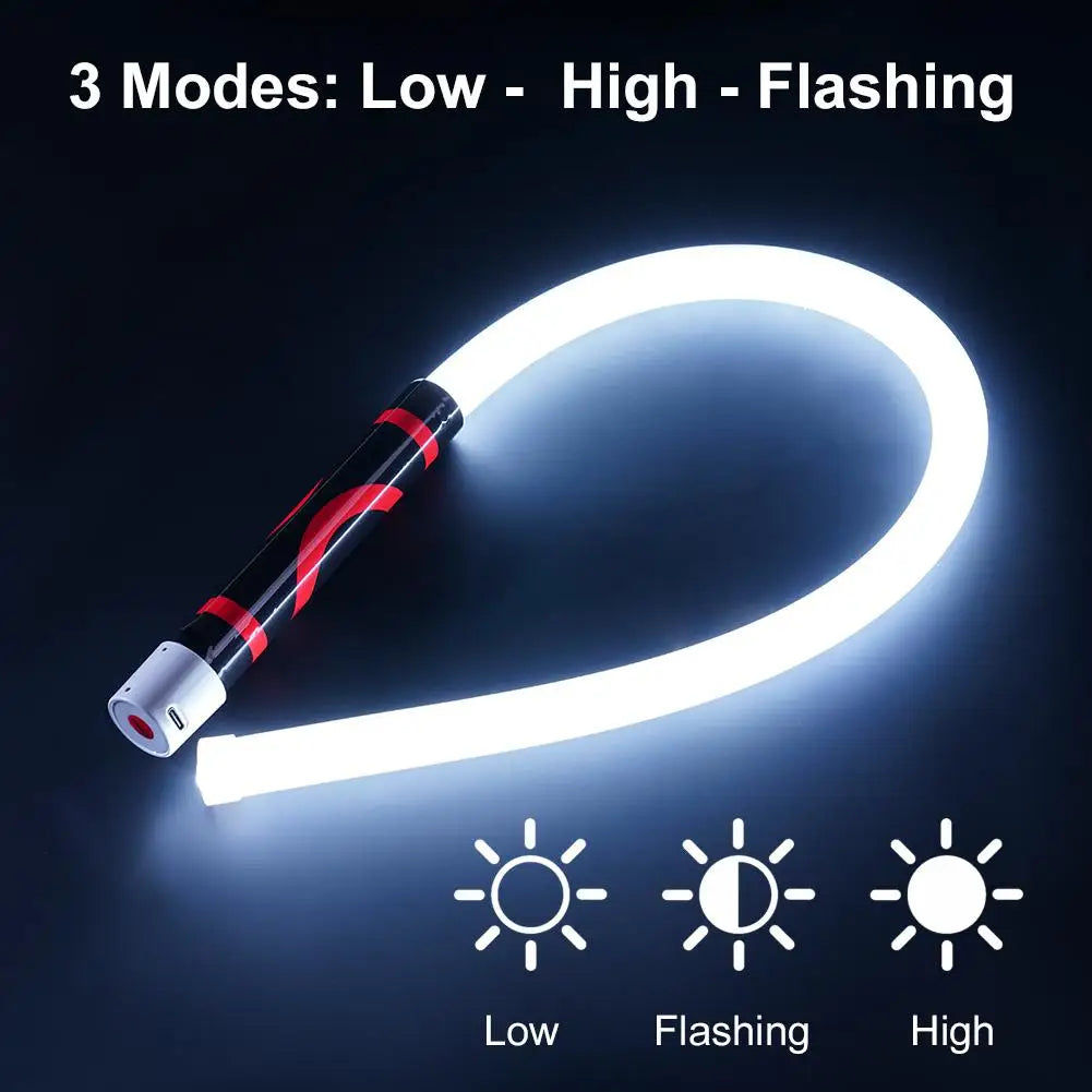 73cm Flexible LED Flashlight Stick Rechargeable Work Light Professional Mechanic Tool for Car Repair Engine Bay Inspection Lamp Oasis Select