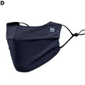 Breathable Ice Silk Face Cover UV Face Shield Washable Reusable Sun Protection Face Mask for Motorcycle Running Riding Exercise Oasis Select One Size Blue