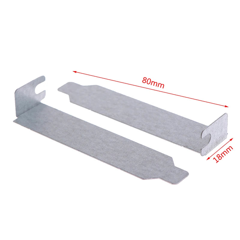 5-Pack PCI Slot Covers – Silver Metal PC Case Blanking Plates