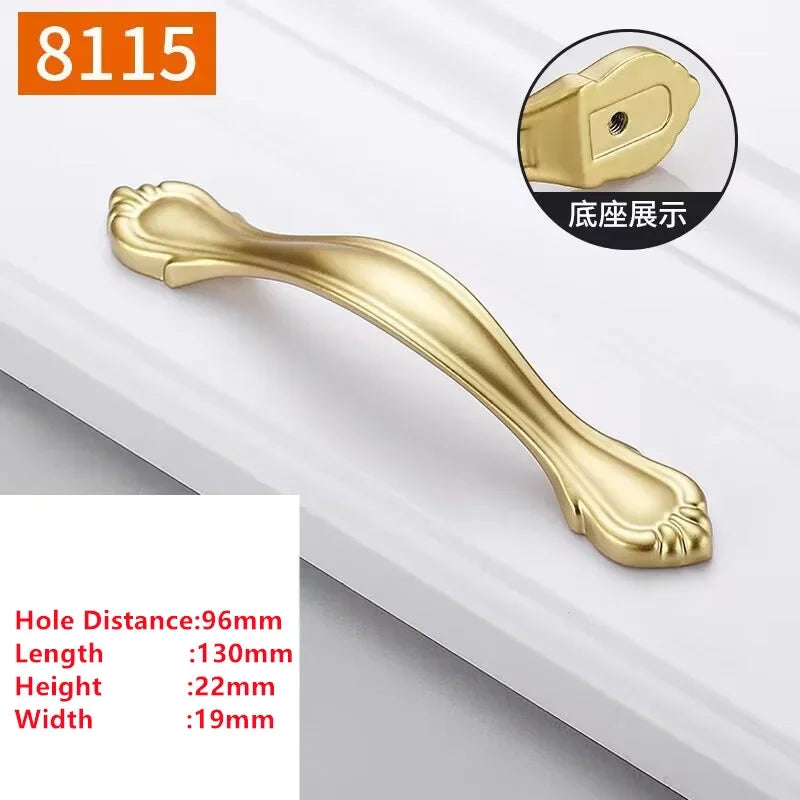 Handles Drawer Cabinet Furniture Kitchen Handles for Cabinet Knob Door Drawer Furniture Kitchen Knob Golden Simplicity Hardware Oasis Select 8115-96