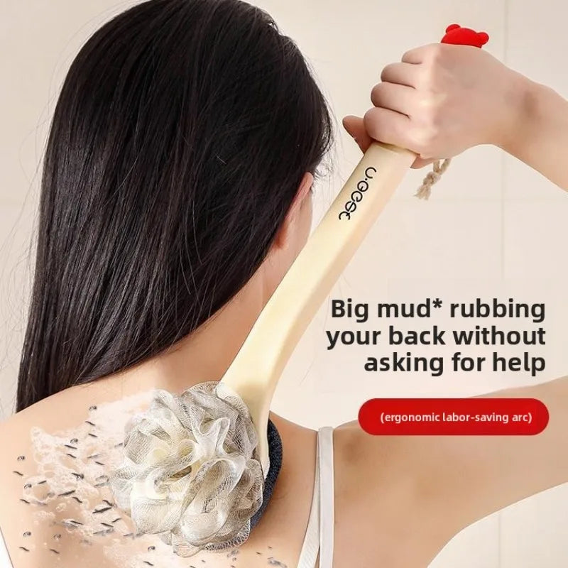 Creative Double Sided Bath Brush Back Rubbing Massage Body Exfoliating Brush Long Handle Rubbing Back Artifact Cleaning Tools Oasis Select