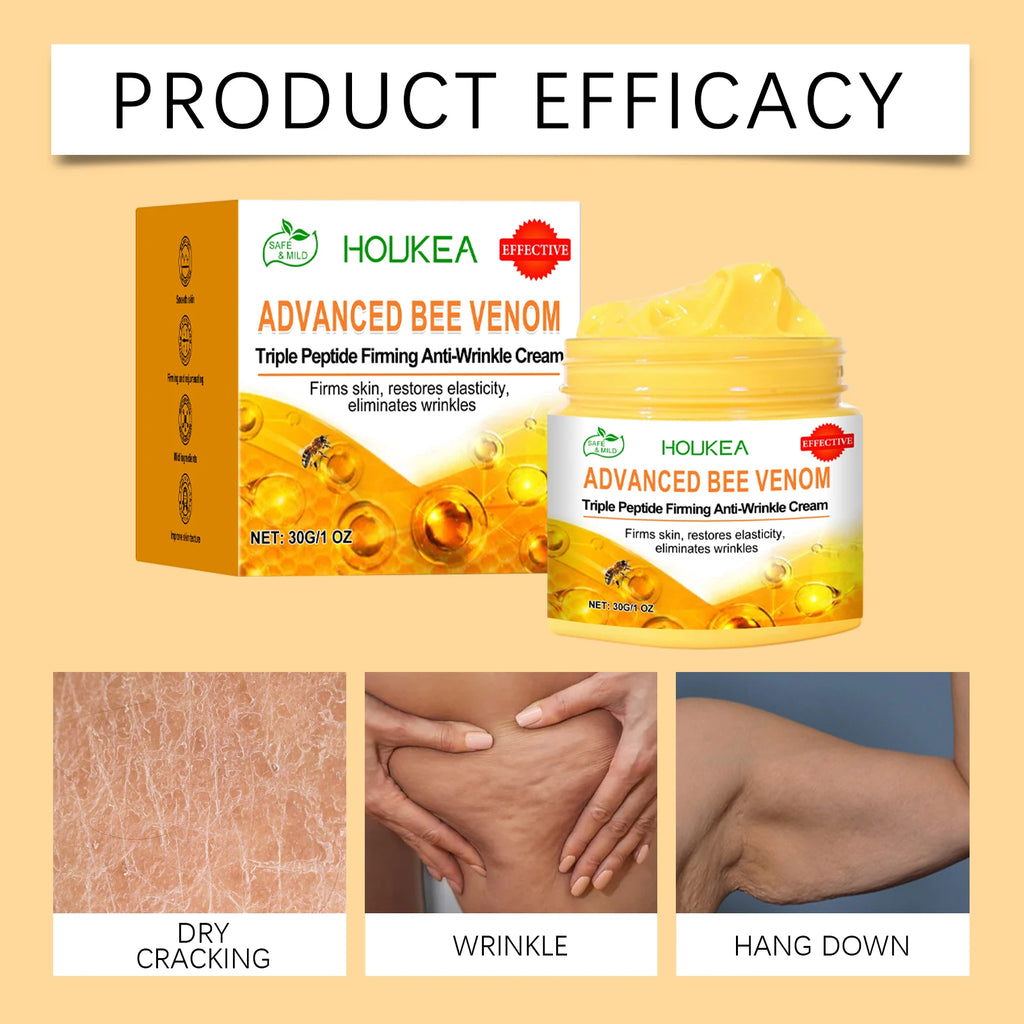 Bee Venom Body Firming Cream Keep Brighten Light Weight Improving Sagging Relax Muscle Improve Elasticity Body Cream Moisturizer Oasis Select