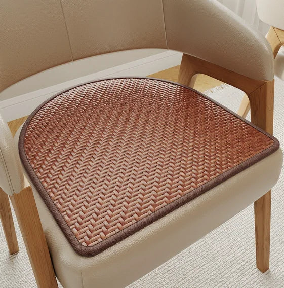 Ice Rattan Breathable Cool Cushion, Non-slip Sweat Resistant Chair Mat, Universal Summer Cooling Seat Pad for Home Office Car Oasis Select