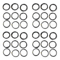 36 Rolls Bonsai Wires Anodized Aluminum Bonsai Training Wire With 3 Sizes (1.0 Mm,1.5 Mm,2.0 Mm),Total 147 Feet (Black) Oasis Select WHITE NONE
