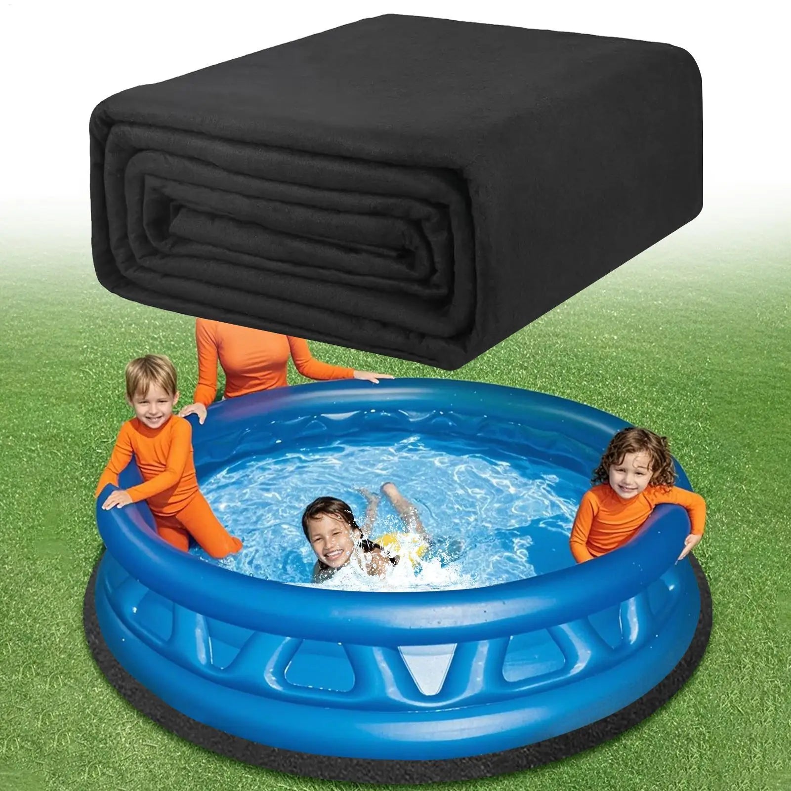Swimming Pool Liner Pre-Cut Puncture Resistant Pond Accessories Garden Aboves Ground Pool Liner Pad Outdoor Summer Pond Liner Oasis Select