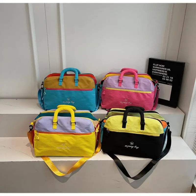 Large Colorful Waterproof Duffel Bag for Travel & Gym