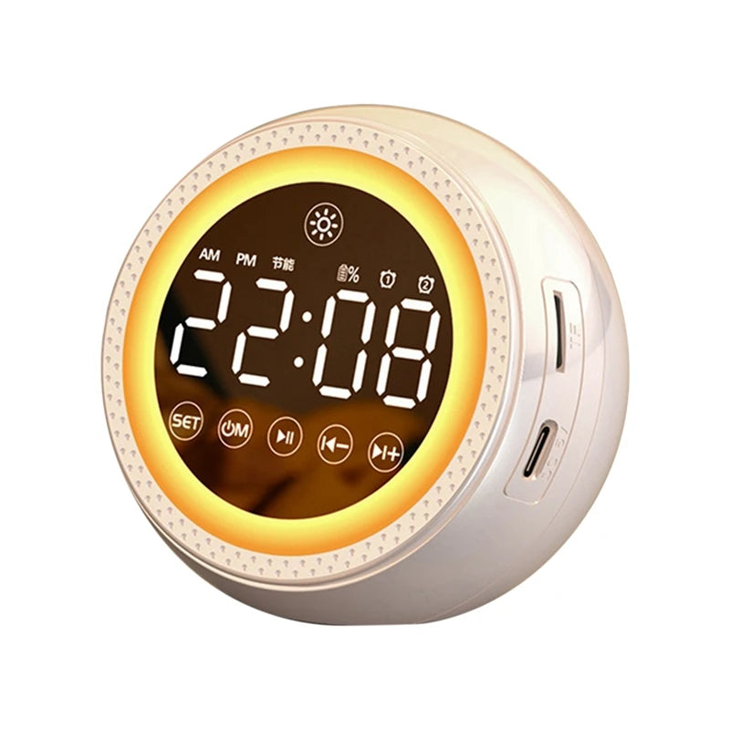 WISH White Noise Sounder-Nightlight, Alarm Clock,Sleep AIDS Suitable For All Ages Oasis Select Beige