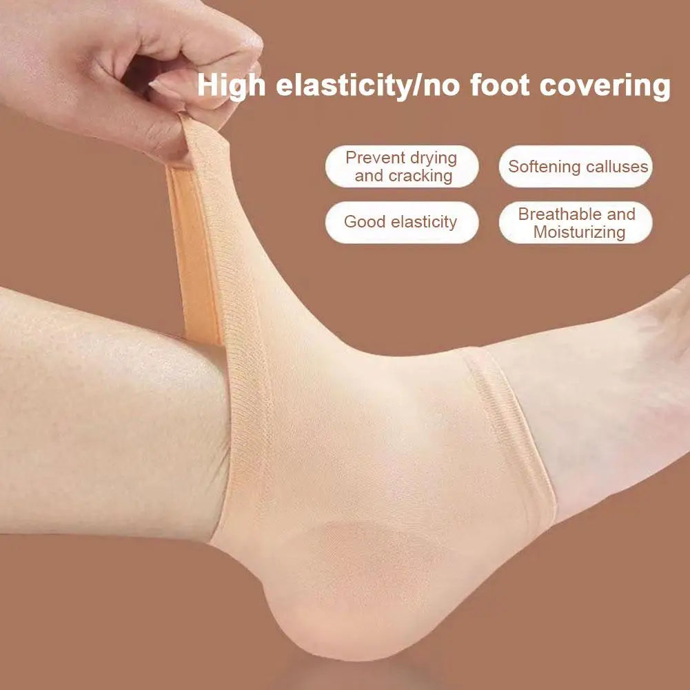 Plantar Fasciitis Heel Socks Anti-Crack Elastic Cloth For Achilles Tendonitis Calluses Spurs Cracked Feet Pain Relief Heel Pads Oasis Select