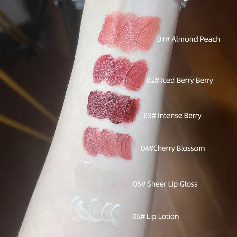 CACE 6-Piece Matte Liquid Lipstick & Lip Gloss Gift Set