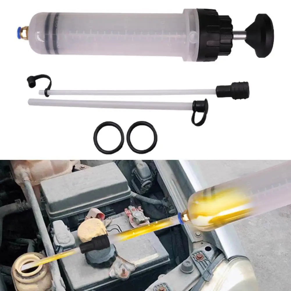 Car Fluid Extractors Pumps Fuel Transfer Filling Syringe With Hose Manual Fuel Suction & Filler Fluid Oil Change Evacuator Pump Oasis Select