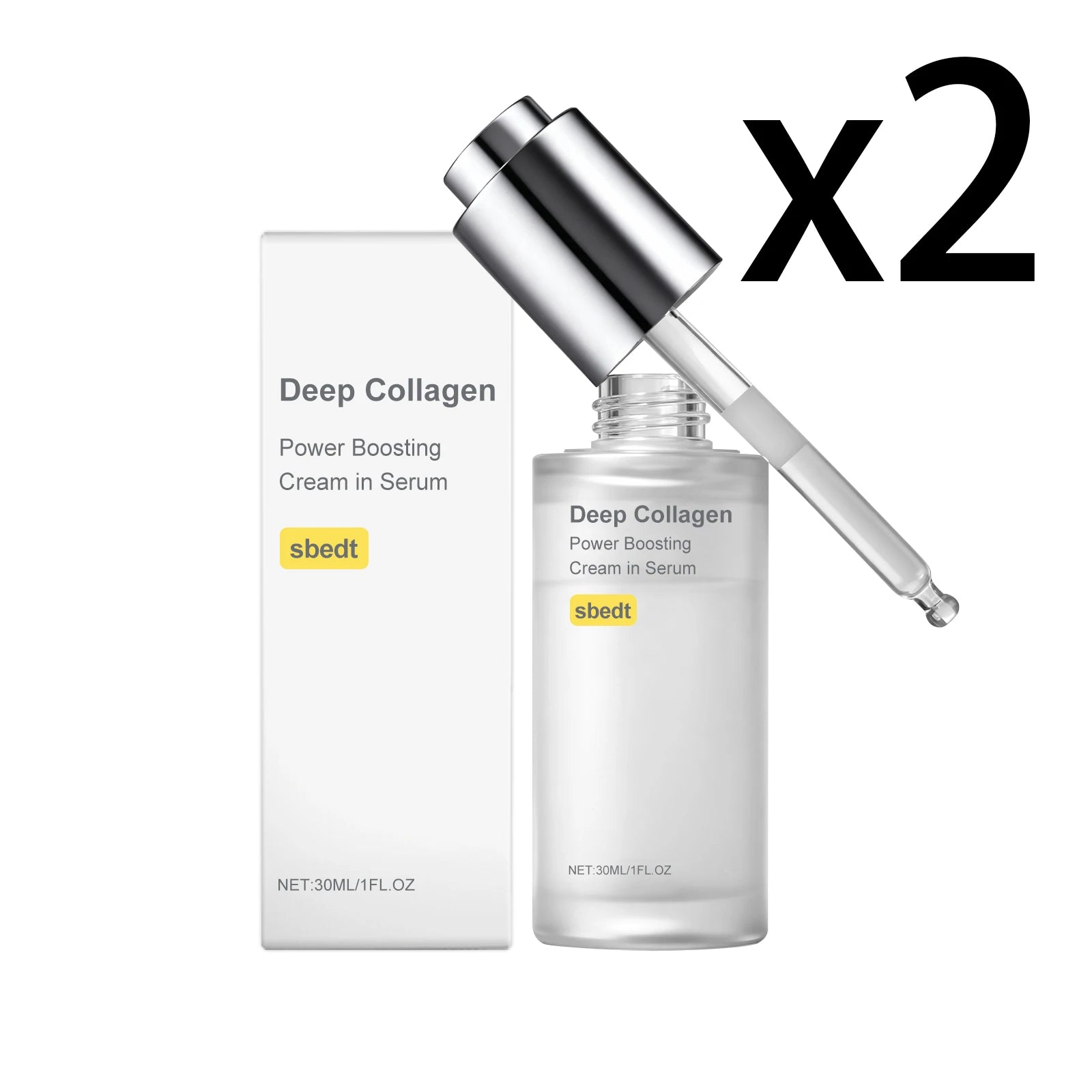 Hydrolyzed Collagen Firming Facial Essence Lock Skin Moisture Relieve Dryness Antioxidant Deep Moisturizing Face Soothing Serum Oasis Select 2x30ml 30ml